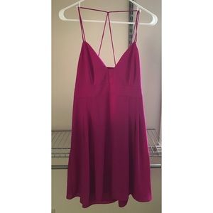 Express pink cocktail dress
